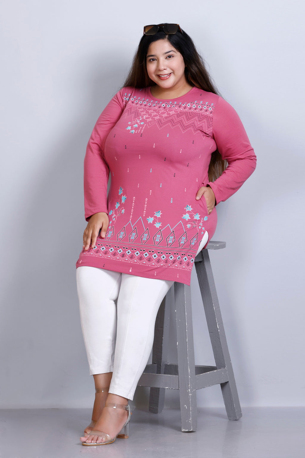 Plus Size Women Tshirt Kurta