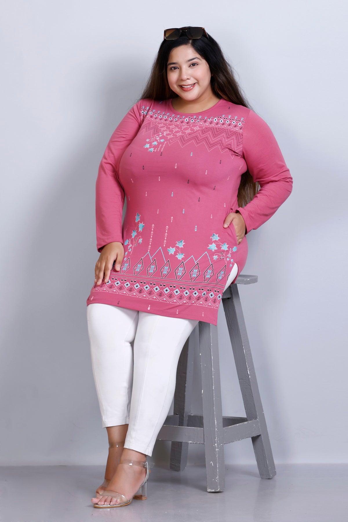 Plus Size Women Tshirt Kurta