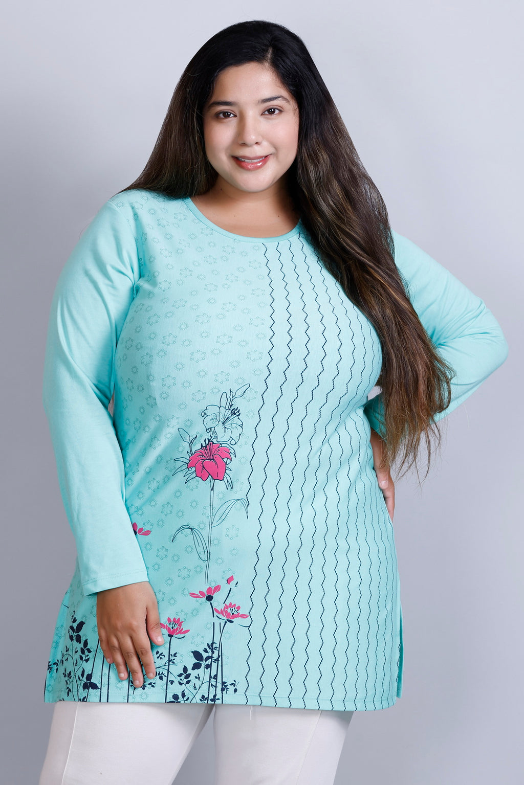 Plus Size Women Tshirt Kurta